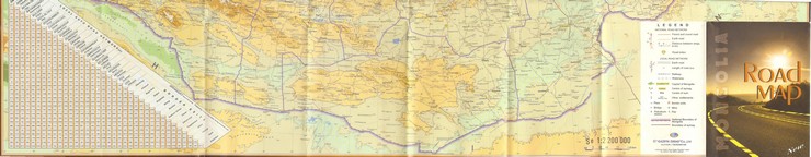 Mapa Mongolia - Mongol Rally - Sur